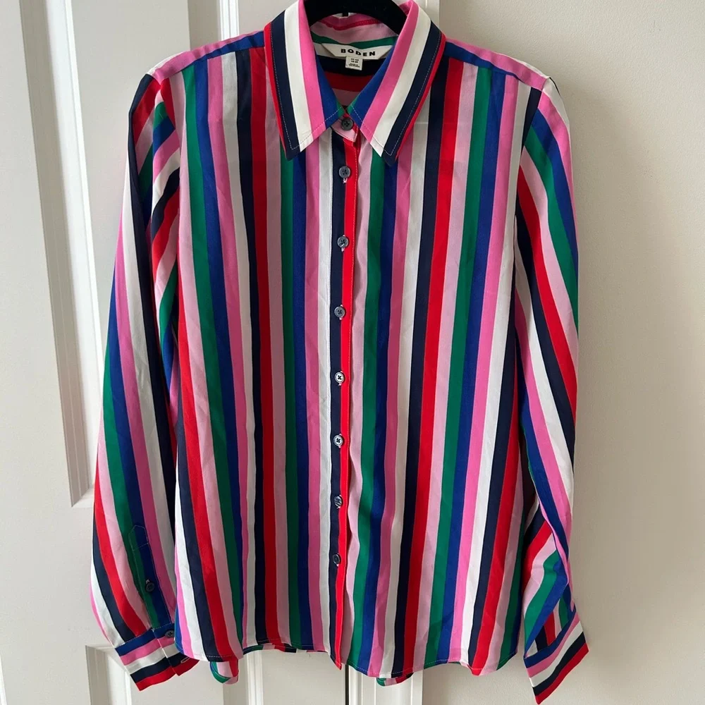 Biden striped silk blouse - Picture 2 of 4
